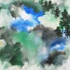 S003 林谋秀---山水-3 彩墨 41x32cm